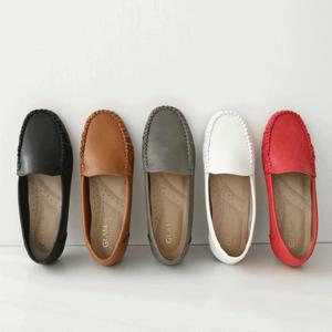 [비비오] 말랑가죽 발편한 쿠션 드라이빙슈즈 여성로퍼 SIM gram0163