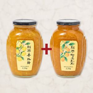 제주 유자차 2.2kg+뎅유지차 2.2kg
