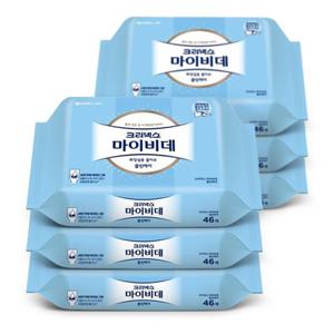 크리넥스 마이비데 물티슈 클린케어 리필 46매 x6팩