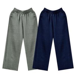 반 와이드 밴딩 룩 슬랙스 원버튼