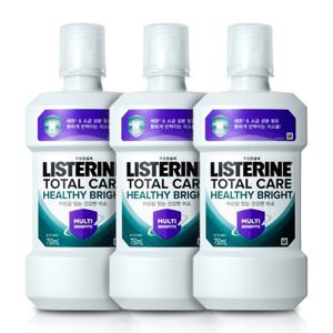 리스테린 토탈케어 헬씨 브라이트 750ml x 3개