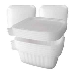 갤러리아_블룸엣홈 사각 죽용기 특대 25세트 반투명