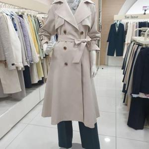 [더아이잗]브이넥 칼라 더블 트렌치 코트