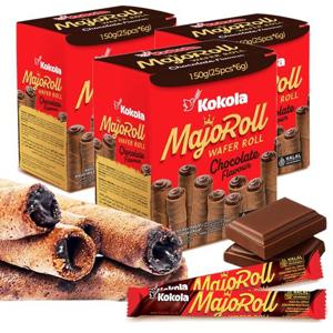 3박스(75봉) 마조롤 초콜릿향 와퍼롤 쿠키 간식 과자