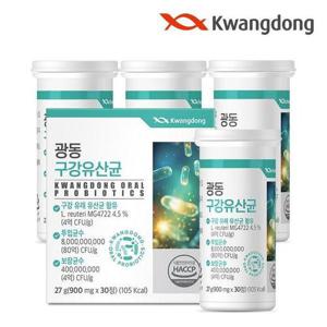 갤러리아_광동 특허받은 구강유산균 30정 4박스