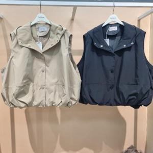 [라티움]Destijl HC34 봄 밑단퍼프 루즈핏 하이넥 후드조끼 D2651vt01 (46122493)