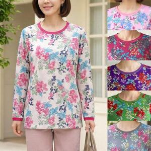 [엄마옷 로즈맘] 플로버꽃나염티셔츠