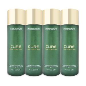 [김정문알로에]김정문알로에 큐어 하이드라 수딩 토너 130ml 4개 Ss (34212476)