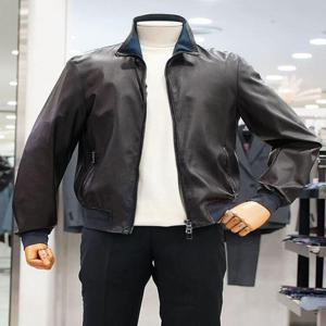 [레노마 옴므]봄 가을용 브라운컬러 슬림핏 양가죽 100%  점퍼 CHRQAMLU05A_IC