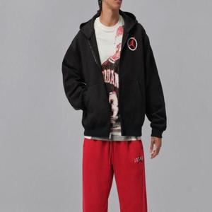 나이키 조던 플라이트 클럽 플리스 남성 풀집 니트 스?셔츠 BE3 IF1810 010