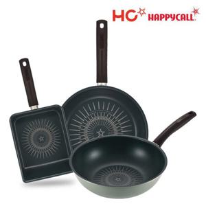 [HAPPYCALL] HC해피콜 버던트 티타늄 IH 프라이팬 3종D(계란팬+28+28궁)