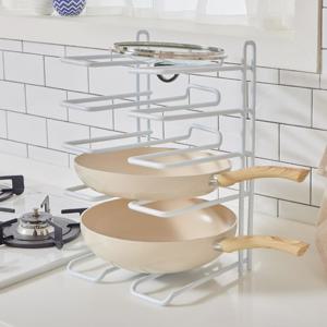 프리미엄 후라이팬 정리대(화이트/블랙)