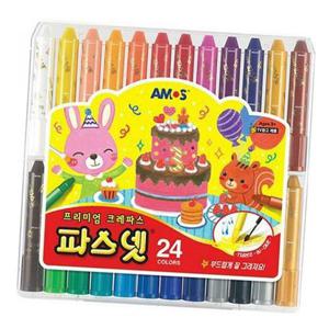 파스넷 24색 1SET 미술 그림 디자인 학용품 그리기 (WC98039)