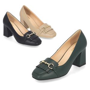 [정상가 159,000원] 엘칸토 여성 테슬 홀스빗 펌프스 7cm LCWD33M339