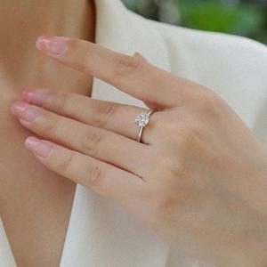 (GRA보증서)1캐럿 엑설런트등급 D컬러 모이사나이트 반지 다이아몬드 기념일 선물