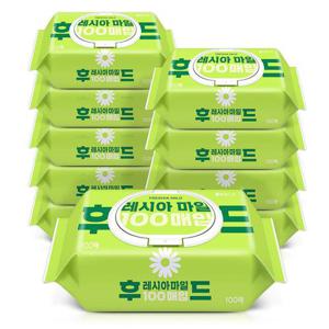 코디 후레시아 마일드 물티슈 캡 100매 x10팩