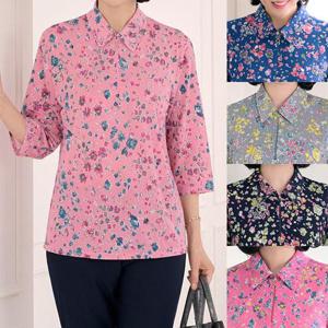 [엄마옷 로즈맘] 유다지퍼카라티셔츠