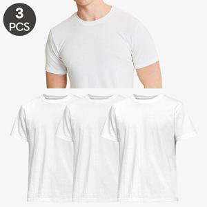 [트라이]남자반팔티셔츠 반팔런닝 메리야스 백색런닝 115 120 까지 3매
