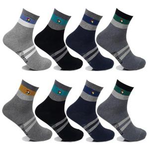 [아놀드파마]아놀드파마 뒤틀림방지 남성캐주얼양말 중목 8켤레 AP5171 면양말