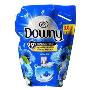 [다우니]베트남 다우니 고농축 섬유유연제 프레쉬 브리즈 3L 리필 1개