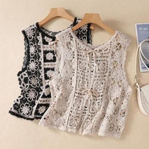 [엄지척]매듭 은창)플라워 추천 짜임 조끼 꾸안꾸 여름 베스트_20360054_667501