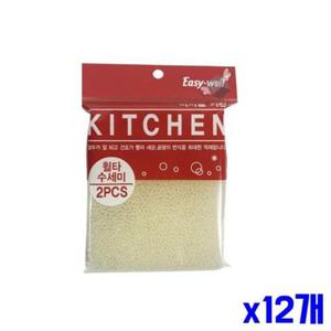 건조 빠른 수세미 2P x12개 설거지수세미 항균수세미 WF7CE25