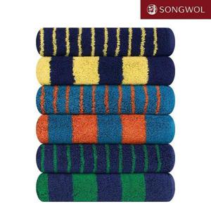 갤러리아_송월타올 듀얼 스트라이프 180g 호텔수건 타월 5장