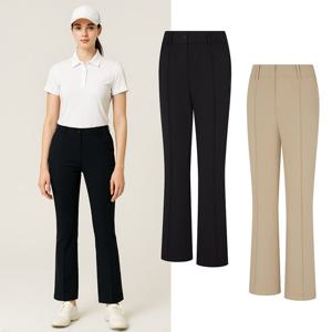 비티알 여성 여름 스트레치 나일론 부츠컷 골프 바지 2402PB840W