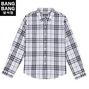 [뱅뱅]HC04 봄여름여성지지미 체크면100 긴팔남방 NSL102
