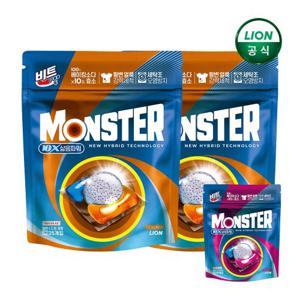 비트 캡슐세제 몬스터팟 10X 삶은파워 시트러스향 25입X2개+몬스터팟 5입 증정(유칼립투스)
