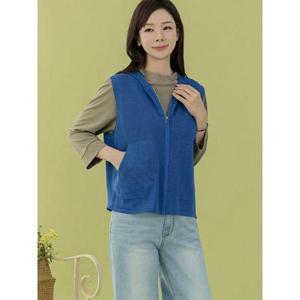 [디얼마미]하오니 후드 조끼 /마담 미시 중년 여성 빅사이즈 40대 50대