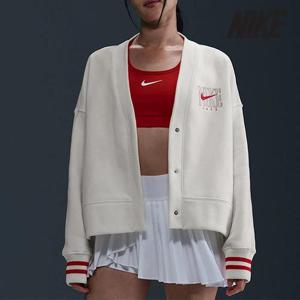 [나이키]나이키 여성용 가디건 /d1- HJ0947-133 / 우먼스 피닉스 플리스 오버사이즈 그래픽 가디건