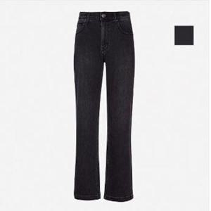 [뱅뱅]공용 블랙 인밴드 루즈핏 청바지(CQM166)_KG