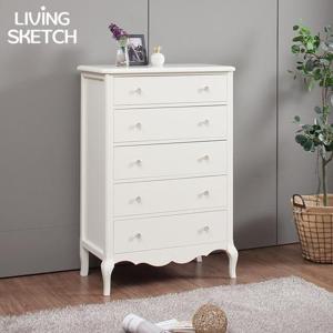 [리빙스케치] 아뜨리에 샤론 5단 서랍장[착불]엔틱 장식장