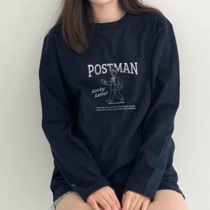 [험블] 포스트맨 오버핏 봄가을 환절기 여성긴팔티셔츠