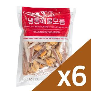 [자연맛남 해물모듬] 간편한 손질 해물모듬 700g x 4팩 (오징어/홍합/바지락/새우)
