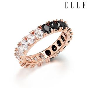 [엘르주얼리] 블랙 앤 화이트 반지 ELBRWR116