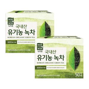 [녹차원] 유기농순수녹차 50티백 x 2팩