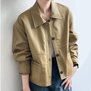 [몽드]절개라인페이크레더자켓 mde2300697