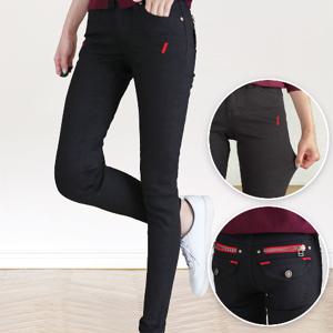 ★봄신상★ 국산 롱 슬림  편안한 스판 데님 팬츠 여성 밴딩 바지 빅사이즈 여성 봄 바지