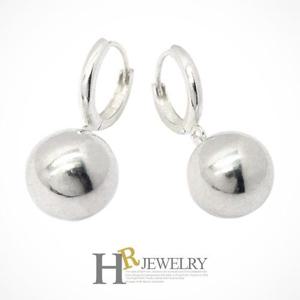 [호림쥬얼리]실버92.5/은귀걸이/히트_예쁜(HR)실버 12mm 민볼 원터치 귀걸이(NO.30180)