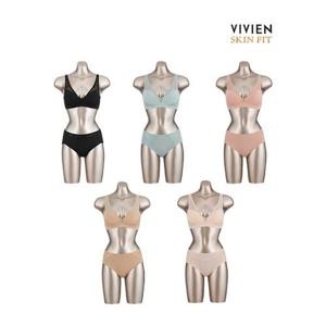 [비비안]비비안 스킨핏 라이크라 노와이어 더블 보정 브라팬티세트 10종 5+5