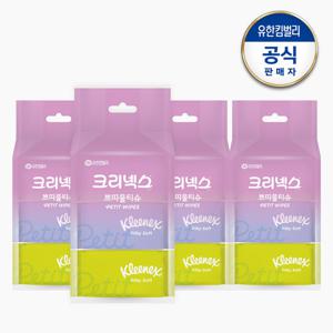 [유한킴벌리]크리넥스 쁘띠물티슈 8매x6입x4개(초소형 미니사이즈)