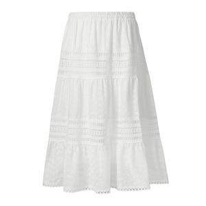 [탱커스]레이스 캉캉 밴딩 롱 스커트 (TX2SK015L0)