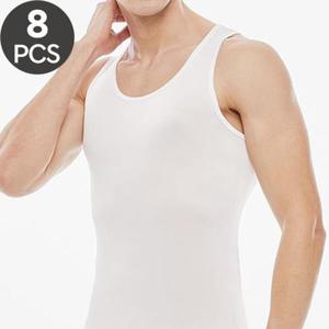 [제임스딘]남성 메리야스 런닝셔츠 면런닝 런닝구 흰런닝 민소매 나시 조끼 런닝  8매