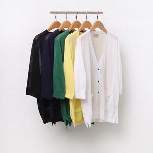 [아이우먼]빅사이즈루즈가디건 5935L507 썸머미니슬릿7부가디건 RM