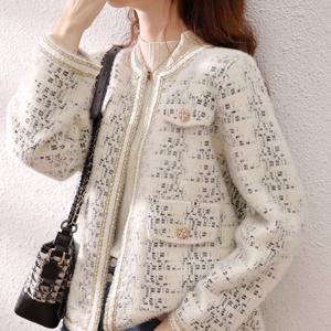 [블랙퀸] 허베트 코드패턴 트위드 자켓 blk003777