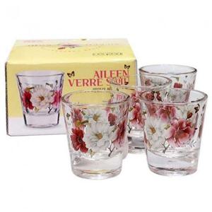 소주잔 글라스 플라워 디자인 술잔 WFL5L5K