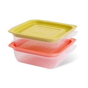 국산 PP 전자렌지용기 전자레인지 야채 계란찜 라면용기 2P WFKPYYY