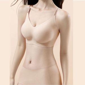 볼륨블라 노와이어 심리스 선물 브라 팬티 세트 WFLRZBR